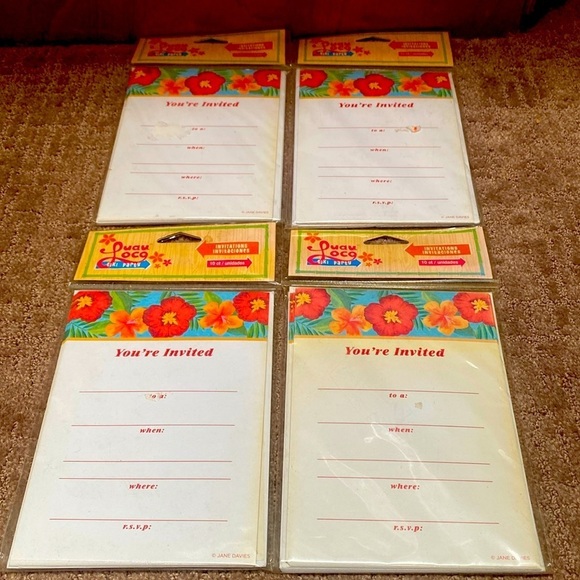 3/$20.  Luau Loco Invitations - Picture 1 of 6
